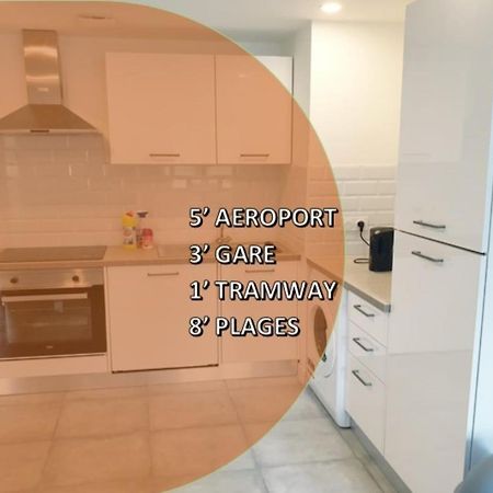 Appartements Renove 2023 Proche Aeroport 5Min, Gare Sncf 2 Min, Tramway Au Pied De L'Immeuble , Parking Possible, Renovated Apartments 2023 Near The Airport 5 Min, Train Station 2 Min, Tram Next To The Building 1 Min, Parking Possible Nice Exteriör bild