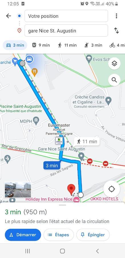 Appartements Renove 2023 Proche Aeroport 5Min, Gare Sncf 2 Min, Tramway Au Pied De L'Immeuble , Parking Possible, Renovated Apartments 2023 Near The Airport 5 Min, Train Station 2 Min, Tram Next To The Building 1 Min, Parking Possible Nice Exteriör bild